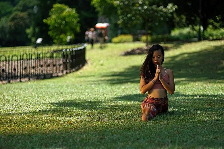Art educator and yoga teacher Tan Wenlin has seen her yoga classes cut by half due to cancellations or postponements. One of her art and movement projects, scheduled for this month and the next, was also postponed indefinitely. But the situation has 