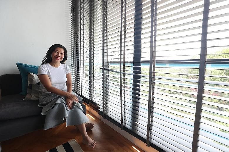 Home for Ms Wong-Kautz is now a condominium unit at Harbour View Towers in Telok Blangah. When it comes to investment in properties, Ms Wong-Kautz, who in 2014 started bespoke furniture outfit +49 Woodcraft with her husband, says she is always on the look
