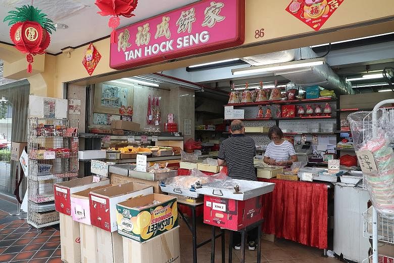 Tan Hock Seng Cake Shop, which sells traditional pastries, including bestsellers such as beh teh saw and tau sar piah, has been facing manpower shortages and rising rental costs.
