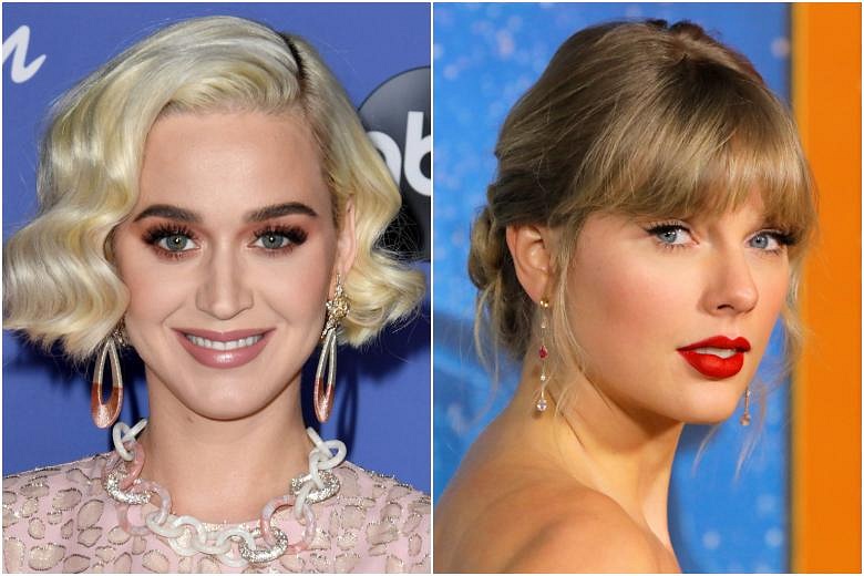 Getting on like burger and fries: Former rivals Katy Perry and Taylor ...