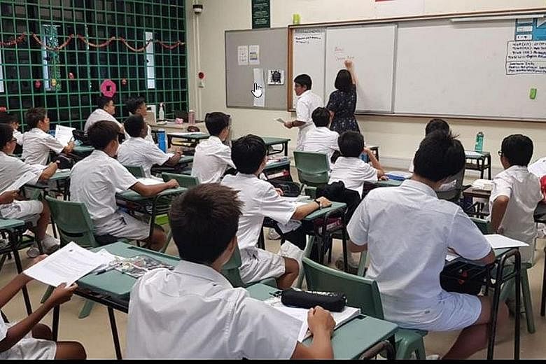 Raffles Institution has ramped up its social distancing measures during lessons and co-curricular activities have been suspended for two weeks.