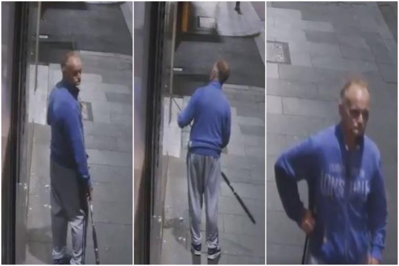 Australian thief caught on CCTV reeling in Versace gold necklace with