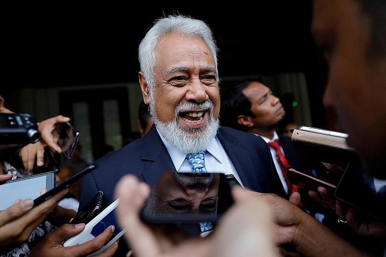 Former prime minister of Timor-Leste Xanana Gusmao last month announced he had formed a new coalition. PHOTO: REUTERS