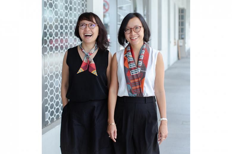 Sisters Santhi (left) and Sari Tunas, founders of boutique brand Binary Style. 