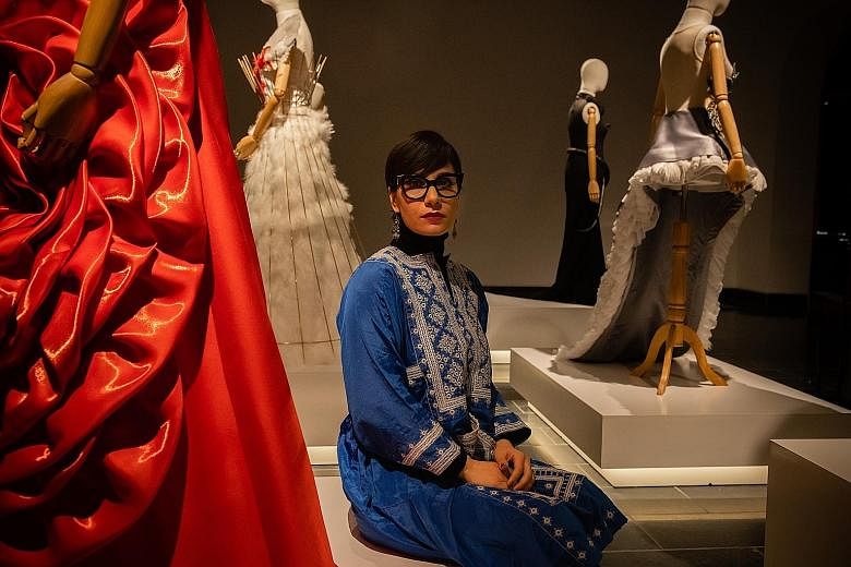 Photographer and artist Rada Akbar says her exhibition in Kabul explores female trailblazers during a fearful time for Afghan women. Each of the displays in the Superwomen show tells the story of a pioneer. PHOTO: NYTIMES