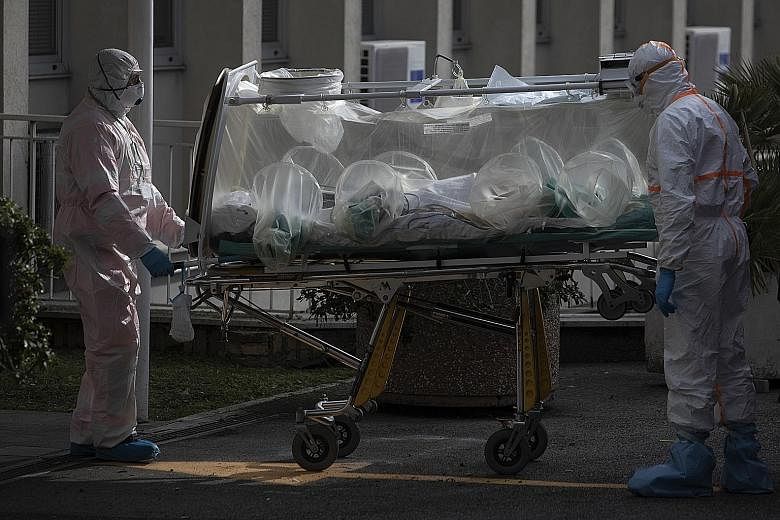 An emergency contingent of Cuban doctors and nurses arriving at the Malpensa airport in Milan, within the Lombardy region, on Sunday to help Italy in its long battle against the coronavirus pandemic. At Palazzo Marino in Milan, the headquarters of th