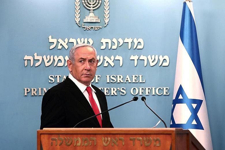 Israeli Prime Minister Benjamin Netanyahu announcing new measures to fight the coronavirus pandemic earlier this month. He has resorted to emergency regulations to usher in increasingly draconian steps such as using cellphone data to track citizens. 