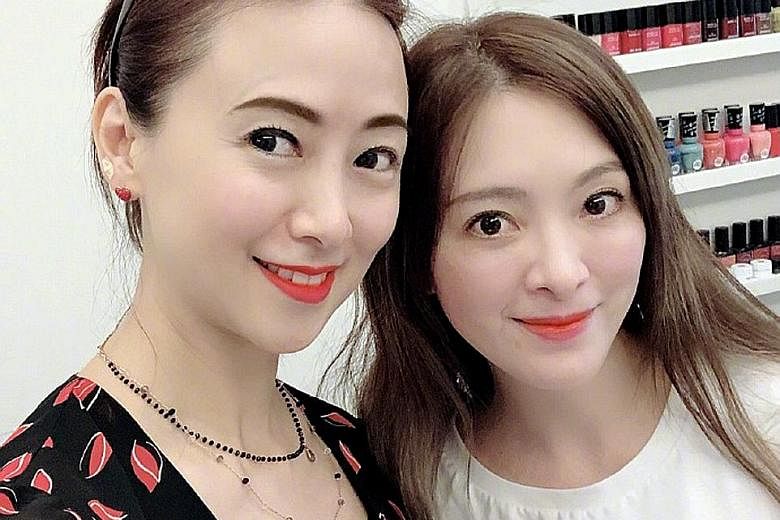 Hong Kong actress Yvonne Yung (left) with late celebrity dancer Serena Liu, with whom she said she shared much in common, including a love of dancing and shoes.