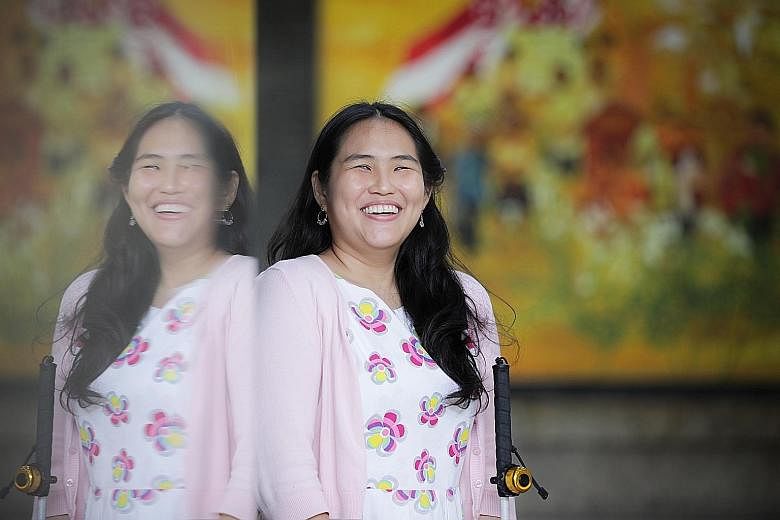 Ms Amanda Chong, 25, lost her full sight to glaucoma when she was 17. A senior executive at the Ministry of Social and Family Development, she feels her experience helps her to improve policies for people with disabilities.
