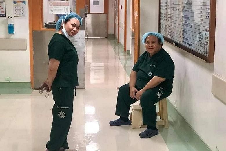 Dr Greg Macasaet and his wife, Evelyn, both anaesthesiologists at the Manila Doctors Hospital, got infected on the job. Dr Macasaet died on Sunday while his wife is still fighting for her life.