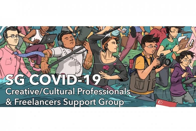 The SG Covid-19 Creative/Cultural Professionals & Freelancers Support Group on Facebook lets freelancers post tips and job listings and provide other types of support to their counterparts.