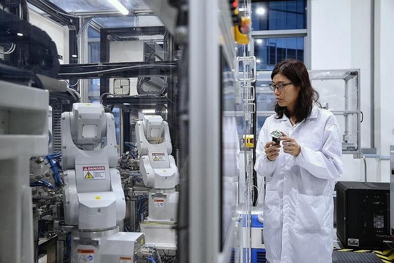 The key electronics sector, which accounts for over a quarter of total production, fell 17.3 per cent last month, deepening the 6.1 per cent drop in January. Semiconductor output was worst hit, sinking 18.7 per cent, while computer peripherals and da