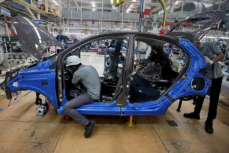 A Tata Motors plant in India. Car sales in the country fell for a 16th consecutive month in February, and that is set to continue as the coronavirus pandemic limits travel nationwide, and financing new vehicles becomes hard.