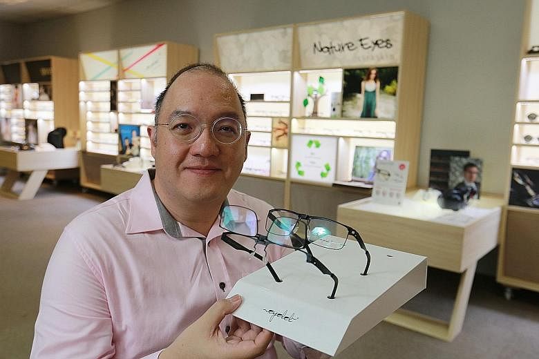 The Alexis store by Nanyang Optical in Ngee Ann City shopping centre. Sales at the chain's two Orchard Road shops - the other is in Paragon - have "dropped to the low hundreds of dollars this past weekend", said managing director Bernard Yang. "This 