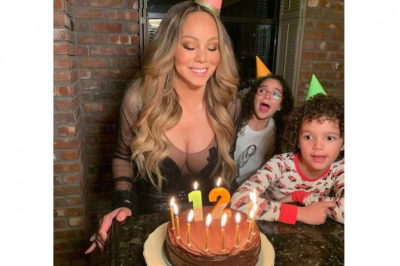 "ETERNALLY 12": American singer Mariah Carey may have turned 50 last Friday, but she is still young at heart. The singer posted on Instagram a photo of herself with a birthday cake and her 8½-year-old twins standing behind her. It was captioned: "Sp