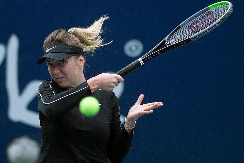 Ukraine's Elina Svitolina en route to beating Czech Marie Bouzkova to win the Monterrey Open in Mexico on March 8. Along with the Lyon Open, they were the last pieces of WTA Tour action before the coronavirus forced the suspension of the season. PHOT