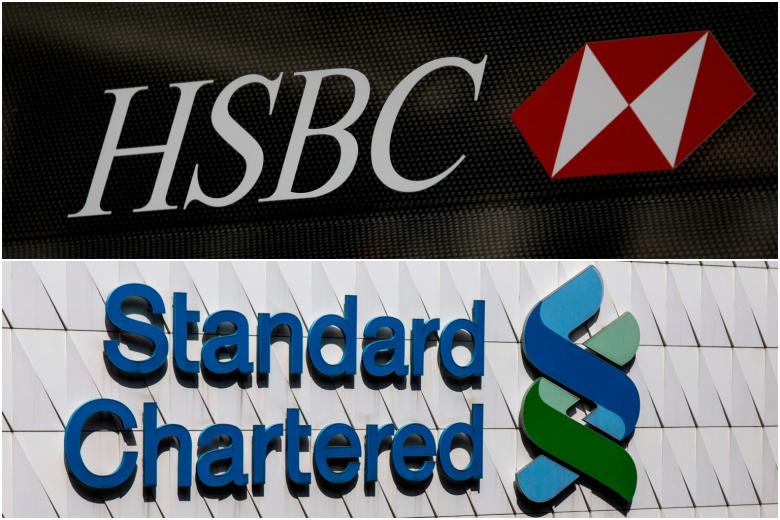 HSBC, StanChart shares tumble in Hong Kong after banks scrap dividend