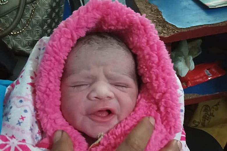 Ms Dipa Swaminathan, founder of social enterprise ItsRainingRaincoats, posted on Facebook a photo of the worker's newborn baby boy, who arrived on Monday afternoon. She said the mother and child are doing well in Bangladesh.