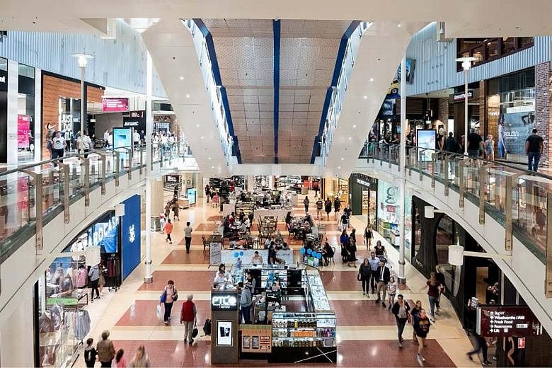 SPH Reit's net property income rose to $56.5 million, up 23.3 per cent year on year. This was mainly due to the contribution from the acquisition of Westfield Marion Shopping Centre (left) in South Australia.