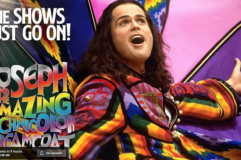 The Shows Must Go On! kicked off yesterday with a 2000 filmed version of Andrew Lloyd Webber's Joseph And The Amazing Technicolor Dreamcoat, starring Donny Osmond (above).