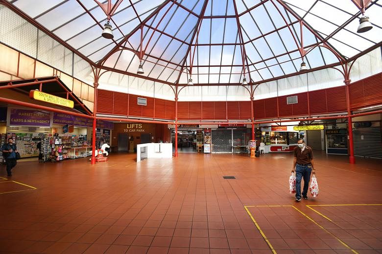 Adelaide's Central Market looked deserted on Thursday as Australia and other countries around the world imposed social distancing measures and restrictions on people's movement to keep the virus at bay.
