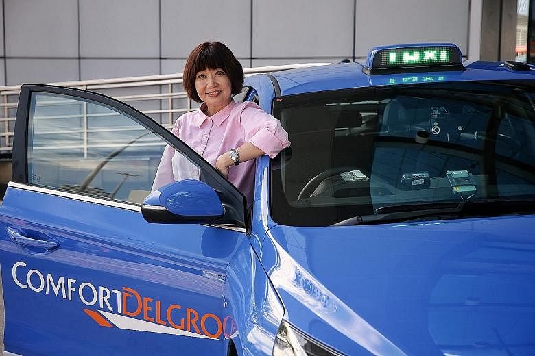Cabby Tan Soek Hwee is relieved that she can be deployed elsewhere, rather than be out of work, with taxi drivers hit hard by the coronavirus pandemic. Her fixed income as a bus driver will also be a financial boon.
