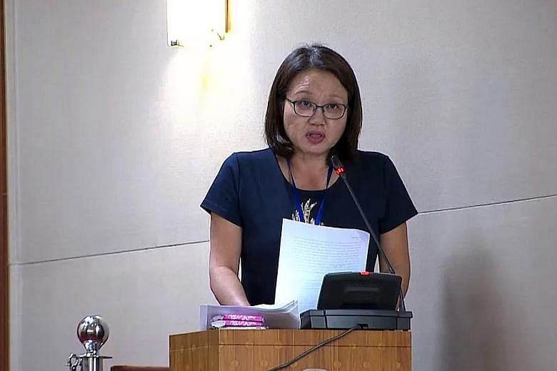 Workers' Party chairman Sylvia Lim asked about firms' arrangements made prior to the Government's job support package. PHOTO: GOV.SG