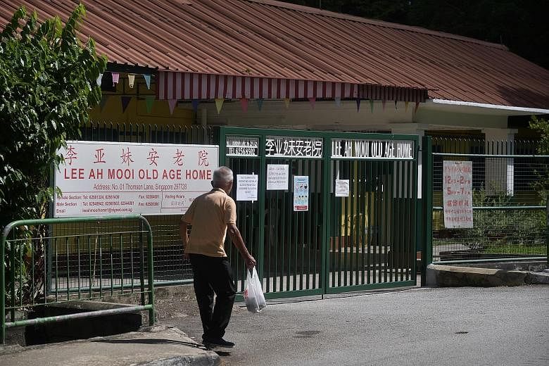 Since the emergence of a cluster at the Lee Ah Mooi Old Age Home, the Ministry of Health and the Agency for Integrated Care have introduced stricter measures for nursing homes in Singapore. ST PHOTO: KUA CHEE SIONG