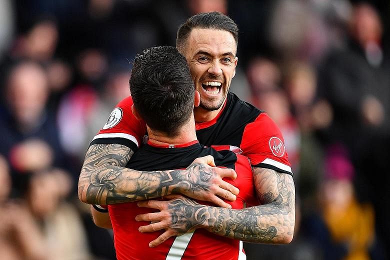 Danny Ings, who has a single England cap, is reportedly the highest-paid player at St Mary's with an annual pay packet of £3.9 million. The club's average salary is £2.3 million. PHOTO: REUTERS