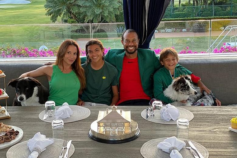 SWEET TWEET "Masters Champions Dinner quarantine style. Nothing better than being with family." In what would have been Masters weekend, Tiger Woods had an eventful week, having dinner with the family while being the subject of a Tiger King mash-up. 