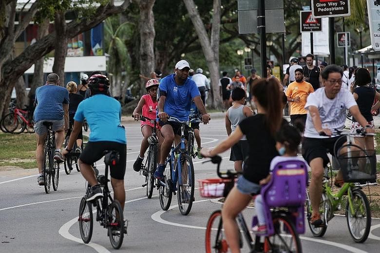 The Singapore Cycling Federation has offered a guideline for 20m to be maintained between riders from separate households, when cycling outdoors during the circuit breaker period.