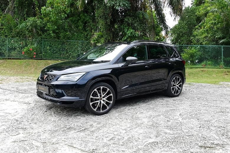 The stylish-looking Cupra Ateca has great noise insulation, a slightly firm but comfortable ride, and plenty of space for rear-seat passengers.