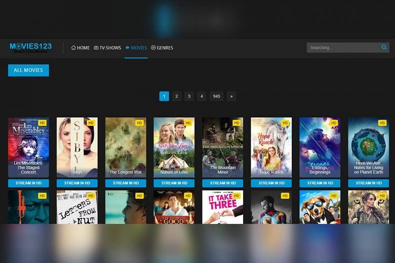 Streaming websites for online movies free