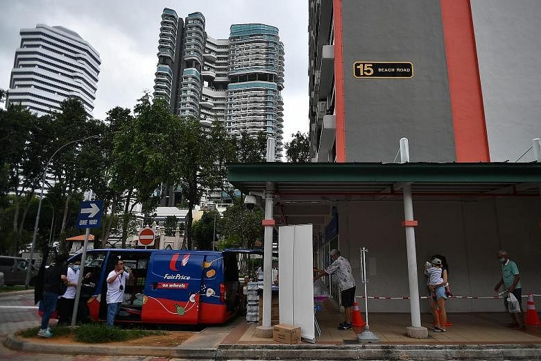 Residents in five mature housing estates will not need to travel far to buy groceries, thanks to an initiative dubbed FairPrice on Wheels. The supermarket chain yesterday started deploying specially outfitted vans to five areas, including the carpark