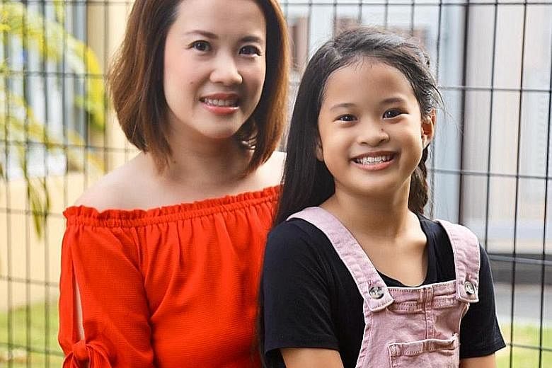 Ms Adele Leong took a six-month break from work in August last year to spend more time with her daughter Carolyn Puah Neo (both above), who is taking the Primary School Leaving Examination this year. 