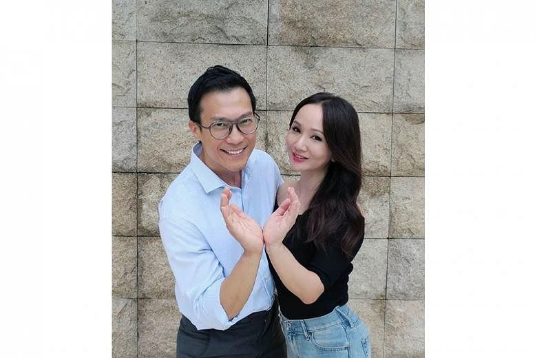 Television presenter Diana Ser (above, with husband James Lye) launched ShowWeCareSG to raise $250,000 for The Invictus Fund, which supports social service agencies in Singapore. 