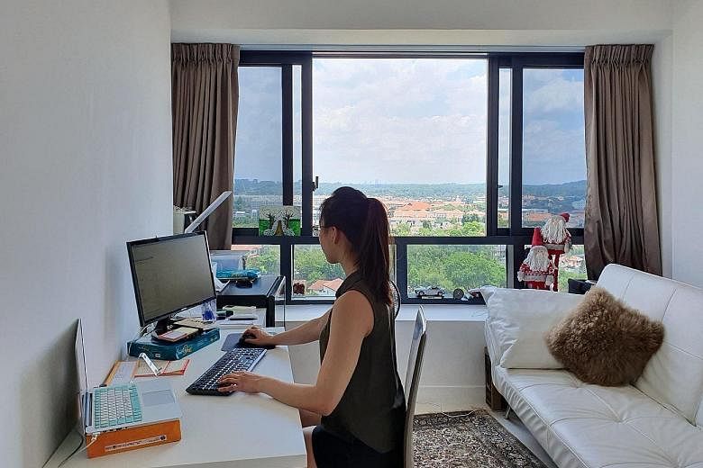 Ms Cheng, 24, continues to work at a global financial services firm in London from her Singapore apartment. She decided to return as she was worried about what she would do if flights home were cancelled and something happened to her family.