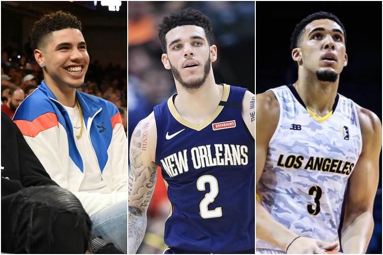 LiAngelo Ball works out for Lakers with brother Lonzo looking on
