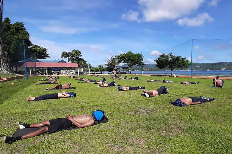 Indonesians soak up the rays to battle coronavirus | The Straits Times