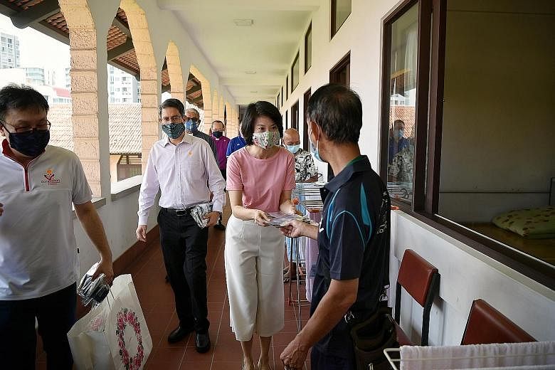 The Masks Sewn With Love project encourages people to sew cloth masks at home and have them donated to vulnerable groups such as seniors, cleaners and domestic workers. Ms Sun Xueling, Senior Parliamentary Secretary for Home Affairs and National Deve
