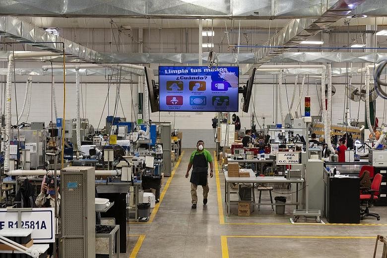 The Standex Electronics manufacturing facility in Sonora, Mexico amid the Covid-19 pandemic, on Monday. Companies in the United States are rushing to find new manufacturing partners in Mexico. The Monetary Authority of Singapore believes the US-Mexic