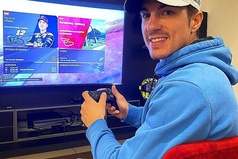 Yamaha rider Maverick Vinales has been competing in MotoGP virtual races during the pandemic. The 25-year-old won yesterday's Spanish MotoGP Virtual Race - his "home" event.