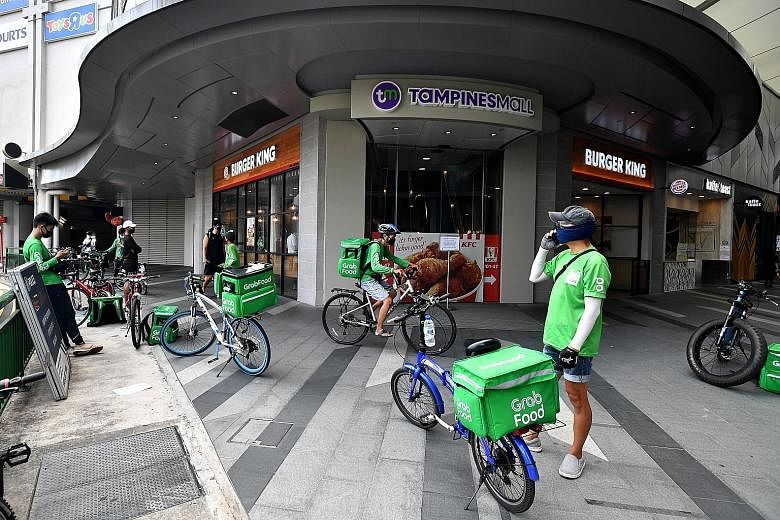 UOB customers spent 42 per cent more on online food orders and deliveries and 38 per cent more on e-commerce retail in the first quarter this year, from a year ago. Other banks, including Citi, also saw a rise in spending on online food orders.