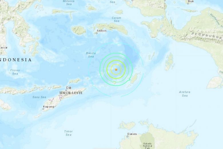 Strong Indonesia undersea quake causes panic, no tsunami risk | The ...