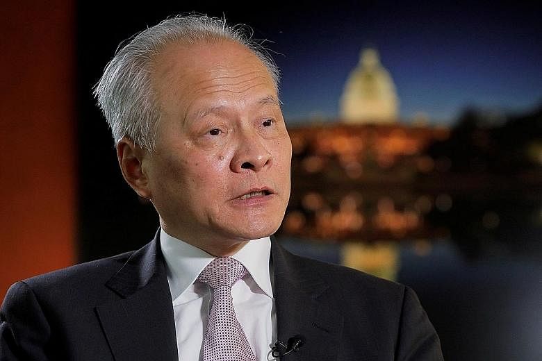 Mr Cui Tiankai issued a call to rebuild trust between the US and China. PHOTO: REUTERS
