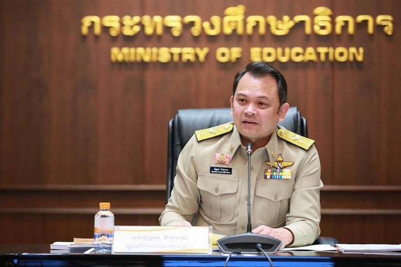 Thai Education Minister Nataphol Teepsuwan said on-site learning is a priority, but that the on-air approach will have to be used when that is not possible.