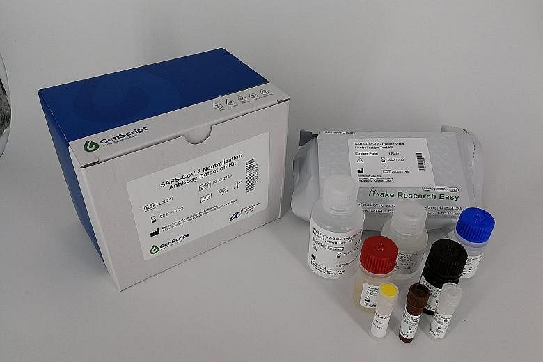 The cPass test kit can detect antibodies capable of neutralising the coronavirus in patients in an hour, instead of the usual several days. The test can be used to see if potential vaccines work, among other things. Professor Wang Linfa from Duke-NUS