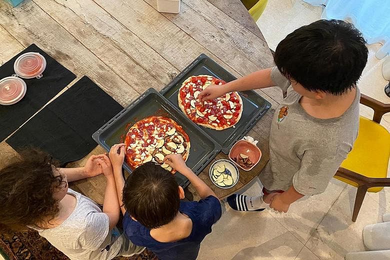 If you have children at home, they will love shaping the dough and trying out different toppings.
