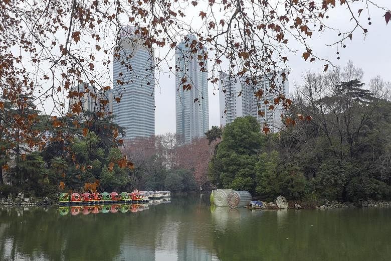 Zhongshan Park (above) offers an idyllic escape in downtown Wuhan.