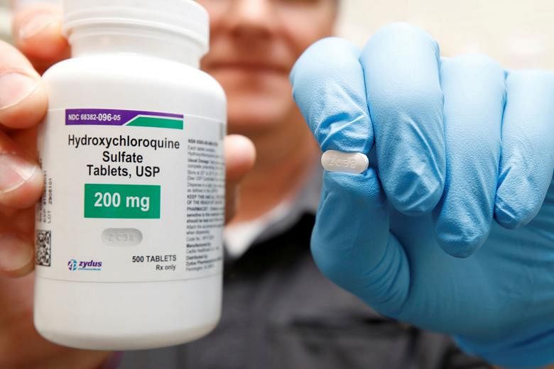 The significant decrease in use of hydroxychloroquine, is a sign that US physicians no longer believe the drug's potential benefit outweighs the risks. PHOTO: REUTERS